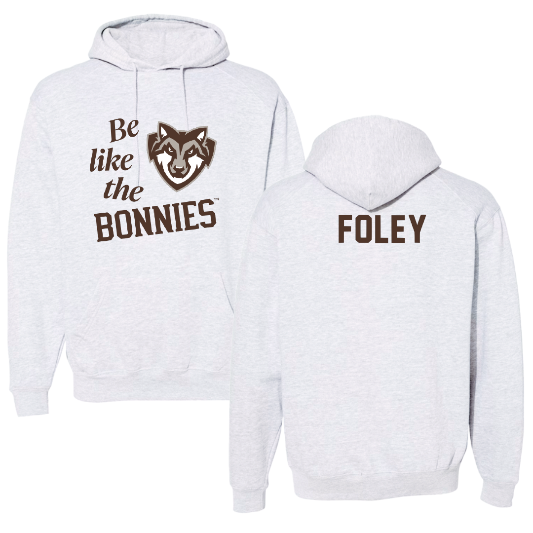 St. Bonaventure University Swimming & Diving Light Gray Be Like Us Hoodie - Rylie Foley