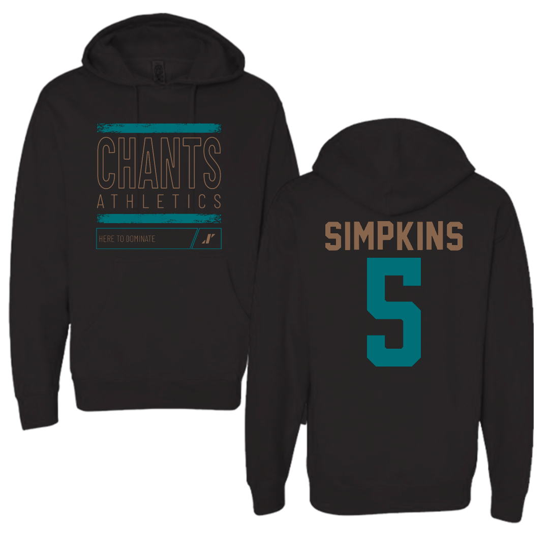 Coastal Carolina University Football Black Dominate Hoodie - #5 Ja'Vin Simpkins