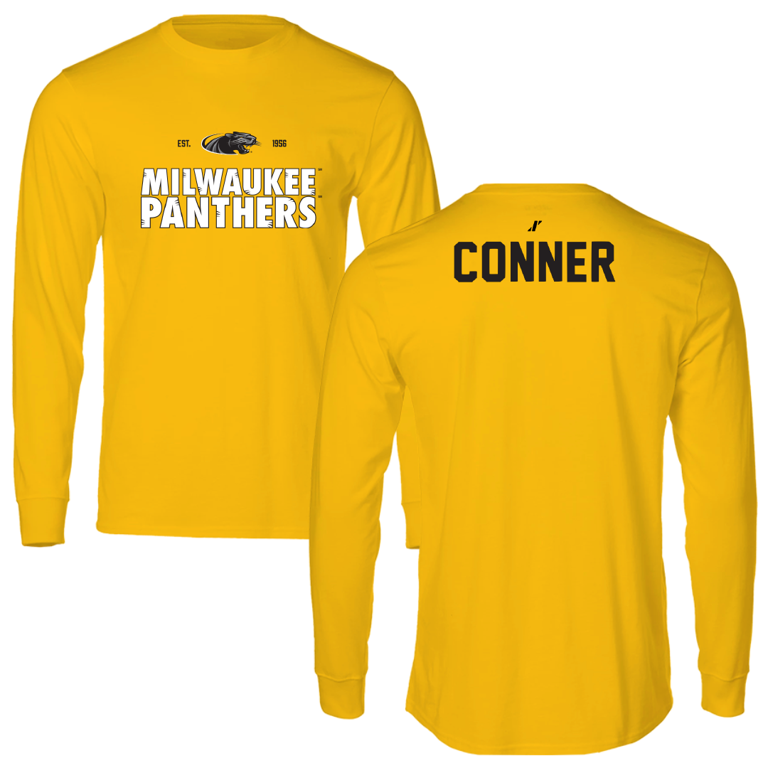 University of Wisconsin-Milwaukee TF and XC Gold General Performance Long Sleeve - Claudia Conner