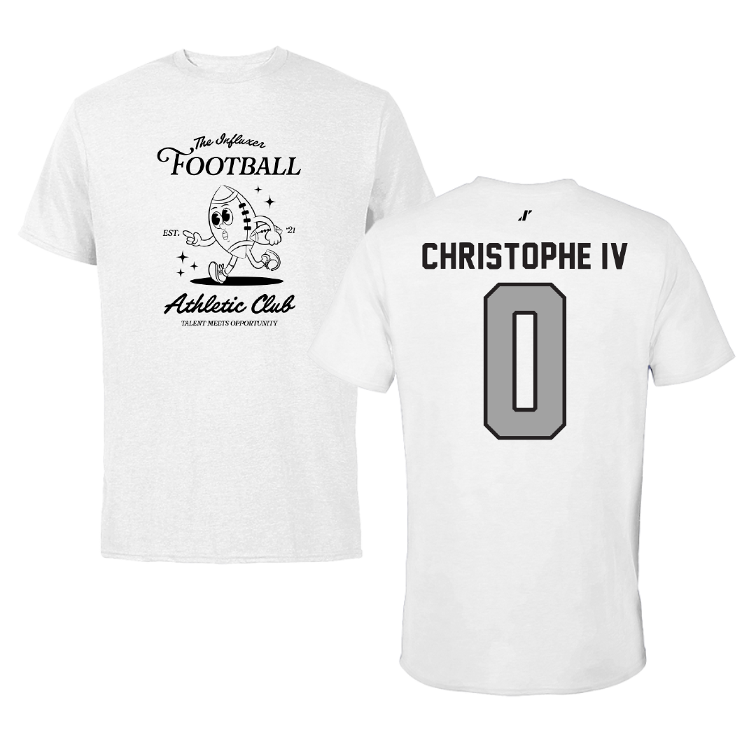 Football White Influxer Athletic Club Tee - #0 Herman Christophe IV