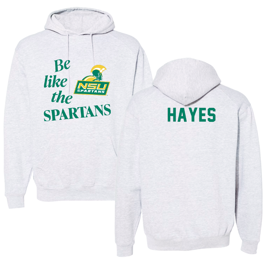 Norfolk State University TF and XC Light Gray Be Like Us Hoodie - Savien Hayes