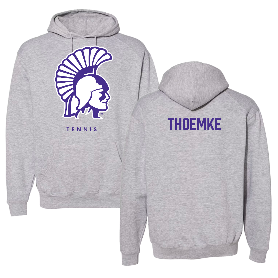 Winona State University Tennis Gray Hoodie - Clara Thoemke