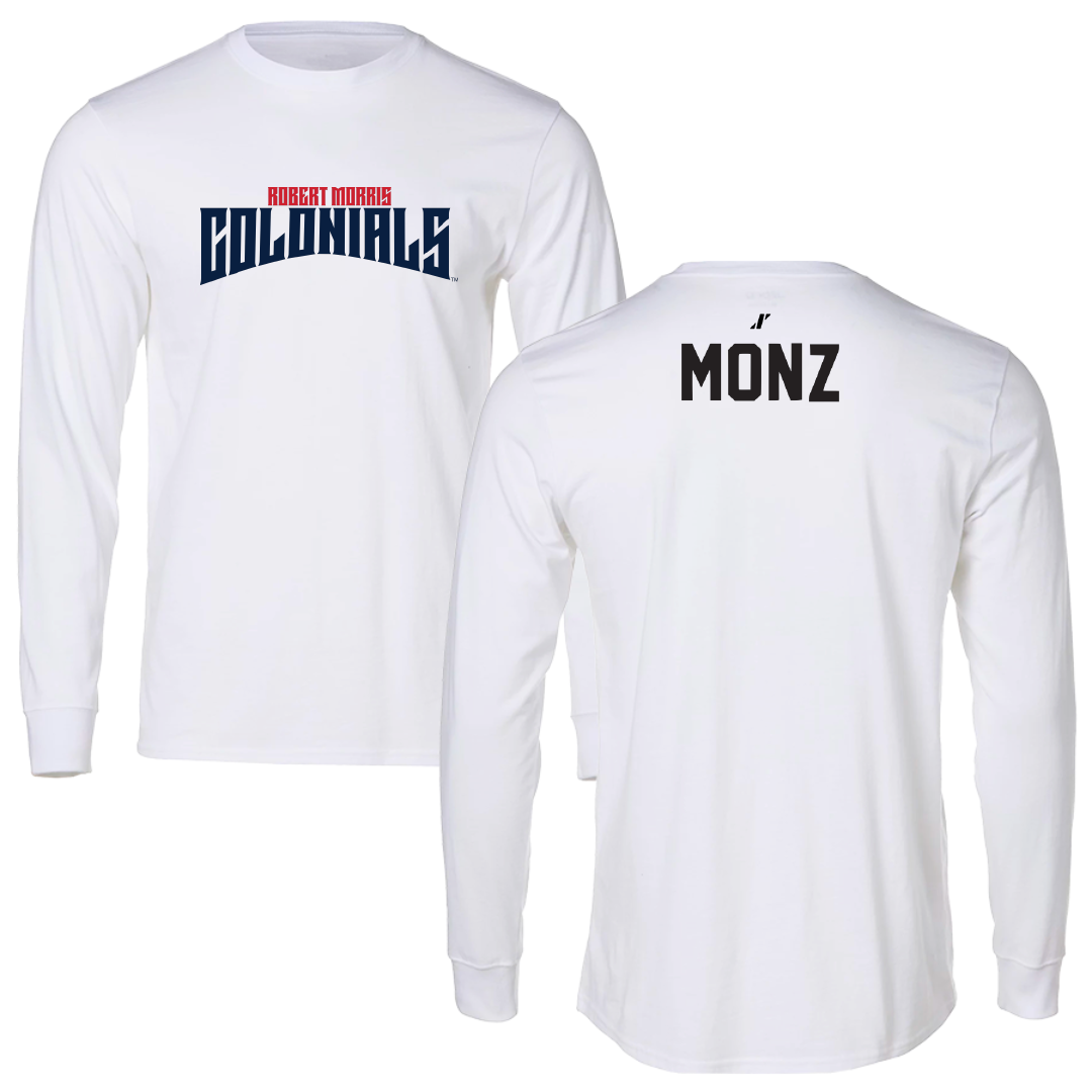 Robert Morris University TF and XC White Classic Performance Long Sleeve - Dea Monz