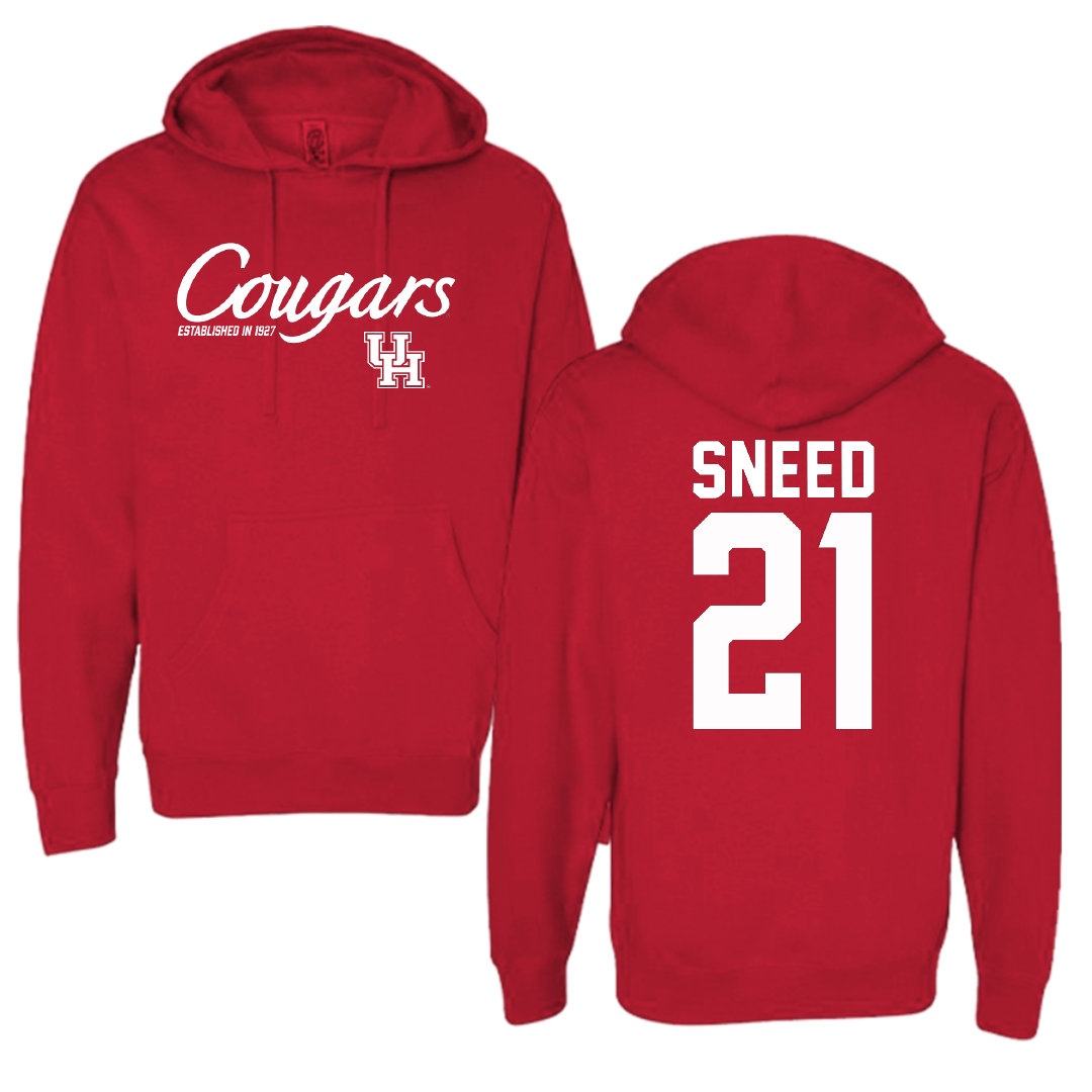 University of Houston Football Red General Hoodie - #21 Stacy Sneed