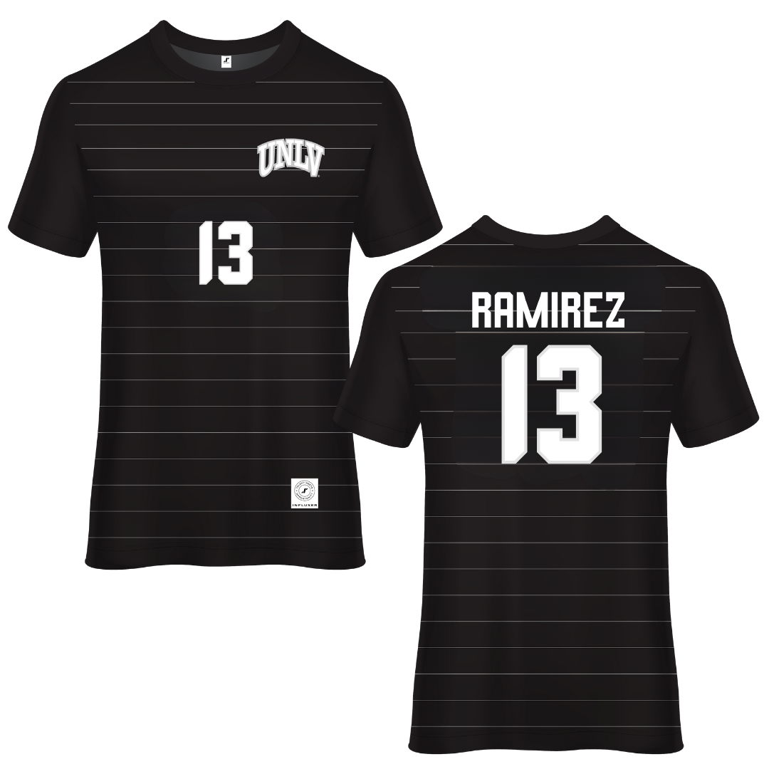 University of Nevada-Las Vegas Black Soccer Jersey - #13 Mallie Ramirez