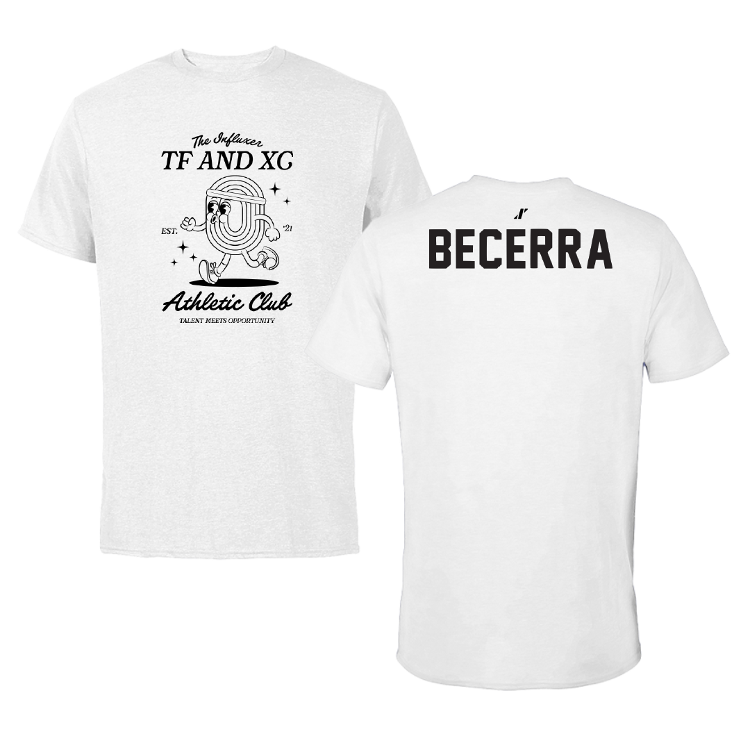 TF and XC White Influxer Athletic Club Tee - Breanna Becerra
