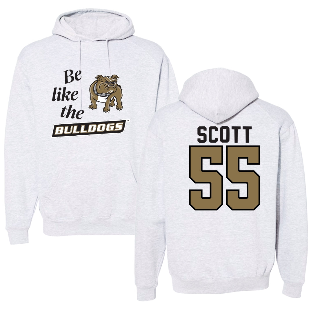 Bryant University Basketball Light Gray Be Like Us Hoodie - #55 Nia Scott