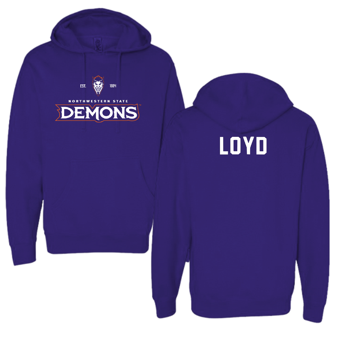 Northwestern State University TF and XC Purple General Hoodie - Galen Loyd