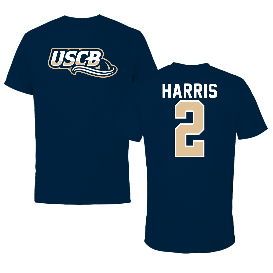 University of South Carolina Beaufort Soccer Navy Performance Tee - #2 Kennedy Harris