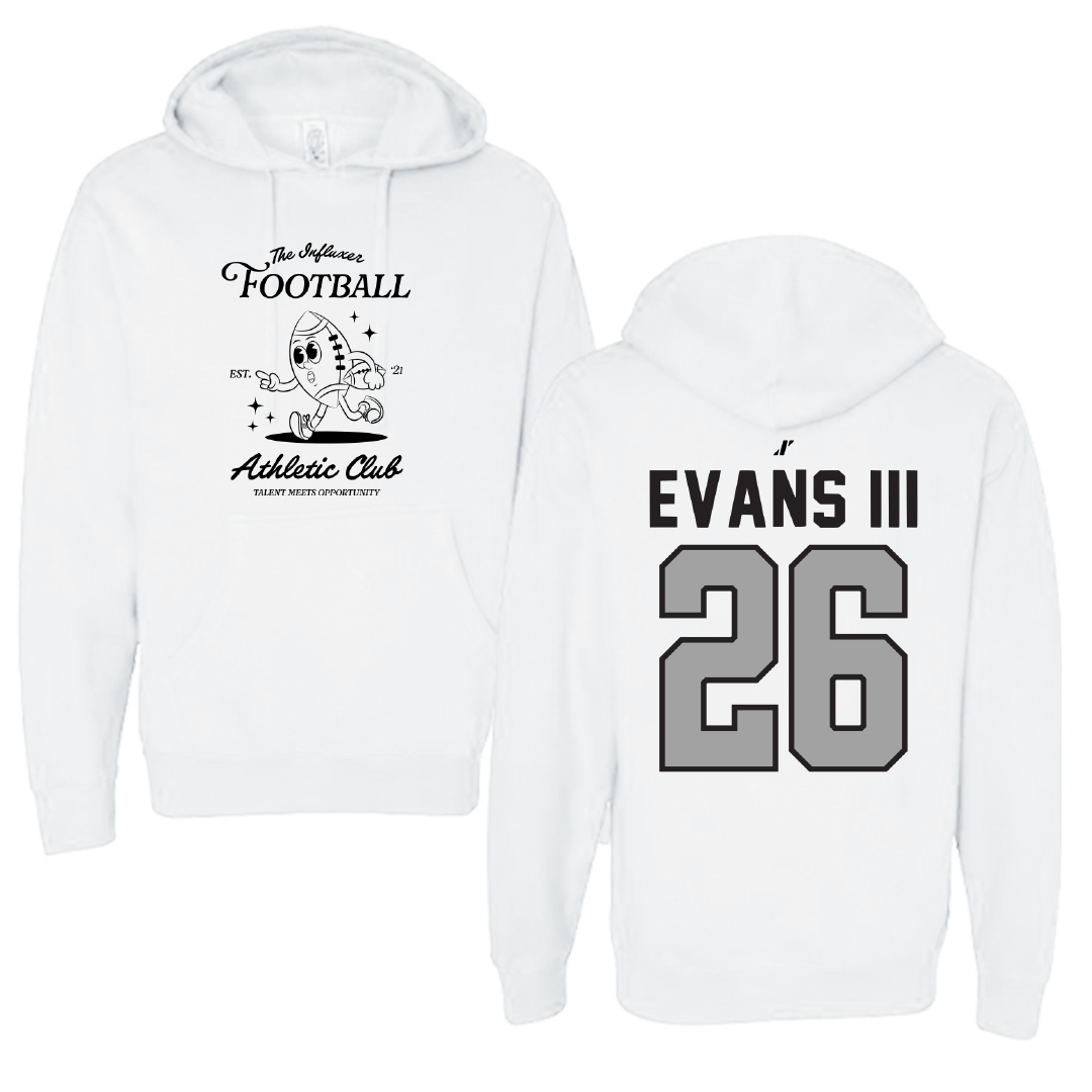Football White Influxer Athletic Club Hoodie - #26 Victor Evans III