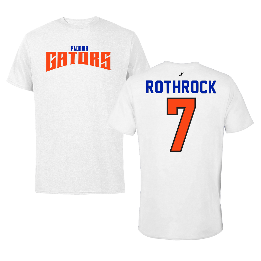 University of Florida Softball White Classic Tee - #7 Keagan Rothrock