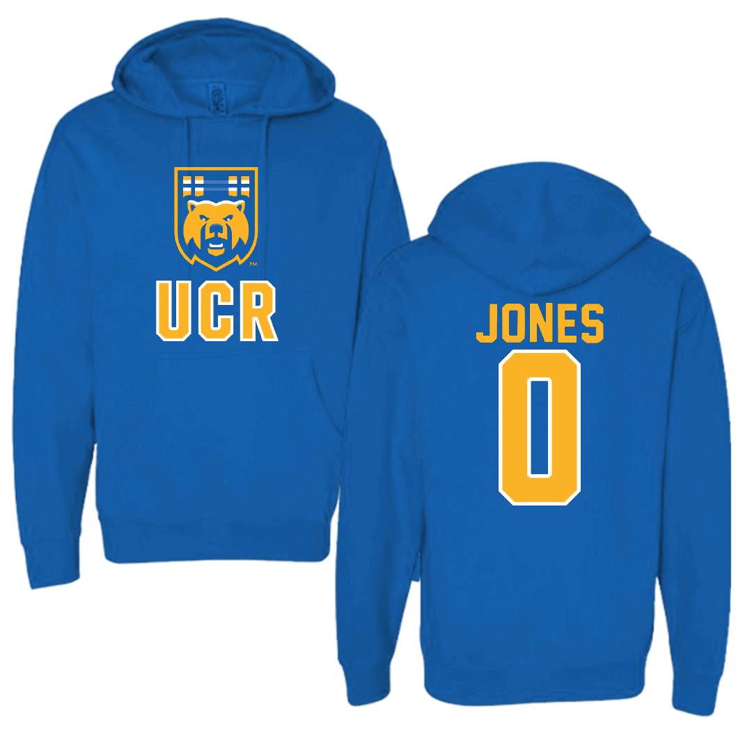 University of California-Riverside Basketball Blue Hoodie - #0 Tyler Jones