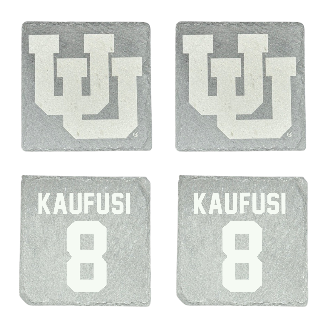 University of Utah Soccer Stone Coaster (4 Pack)  - #8 Taliana Kaufusi