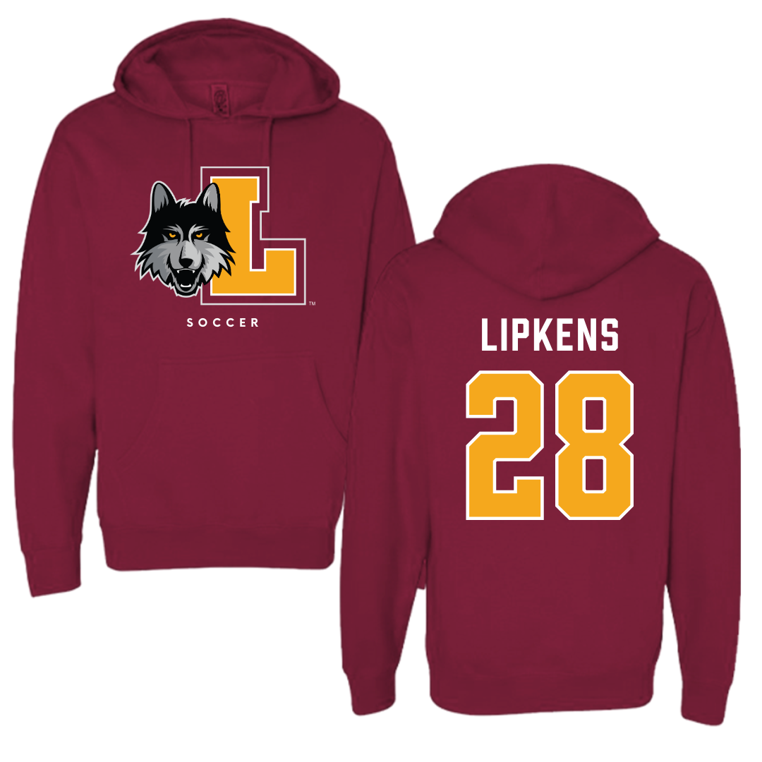 Loyola University-Chicago Soccer Maroon Hoodie - #28 Naya Lipkens