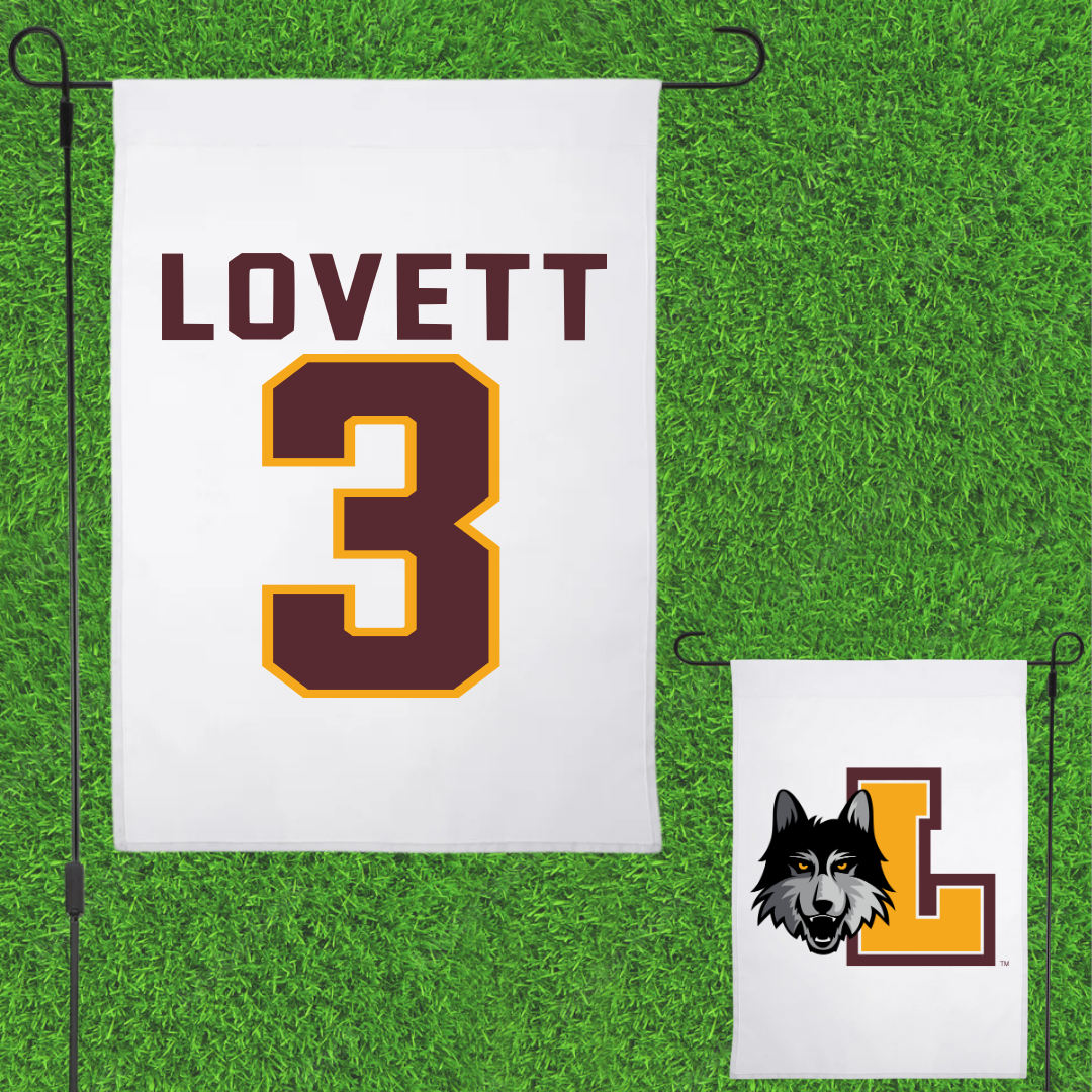 Loyola University-Chicago Volleyball White Garden Flag - #3 Olivia Lovett
