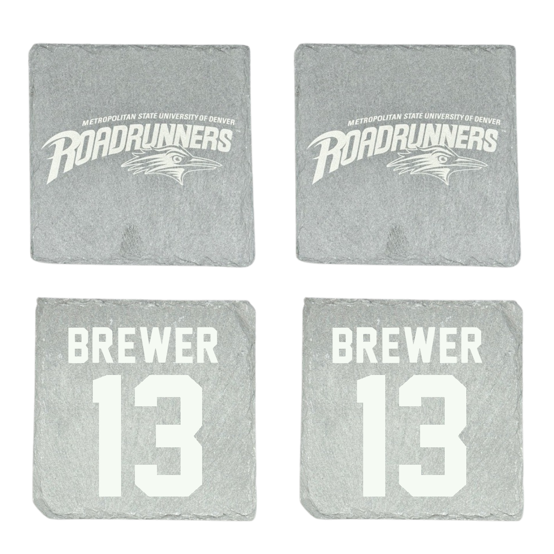 Metropolitan State University of Denver Volleyball Stone Coaster (4 Pack)  - #13 GabriElle Brewer