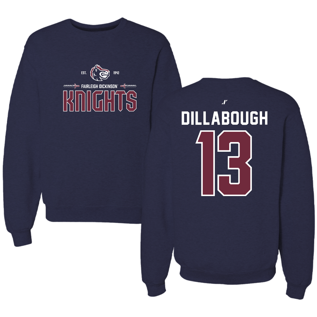 Fairleigh Dickinson University-Metropolitan Campus Lacrosse Navy General Crewneck - #13 Karly Dillabough
