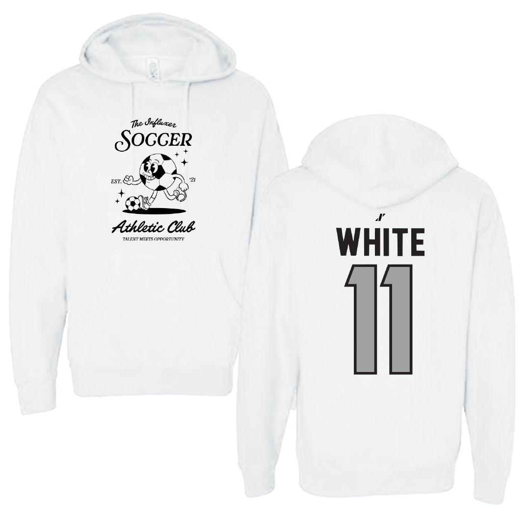 Soccer White Influxer Athletic Club Hoodie - #11 Sophie White