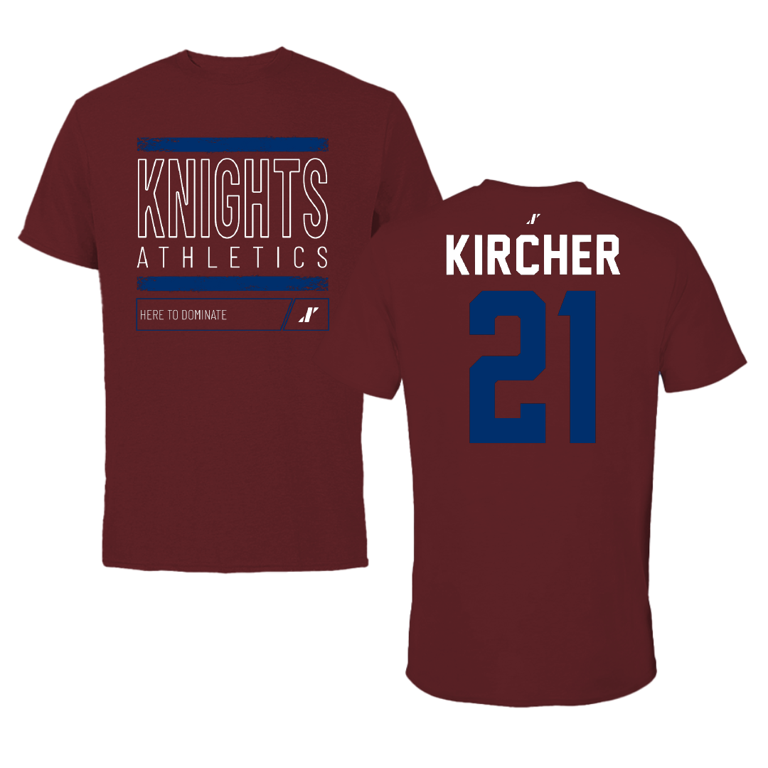 Fairleigh Dickinson University-Metropolitan Campus Volleyball Maroon Dominate Tee - #21 Gillian Kircher