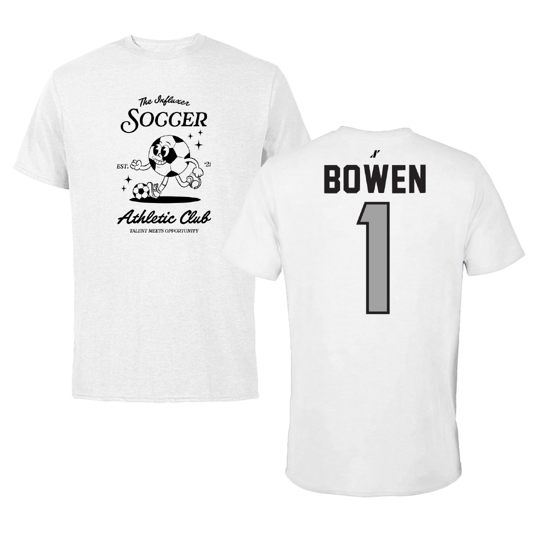 Soccer White Influxer Athletic Club Tee - #1 Breanna Bowen