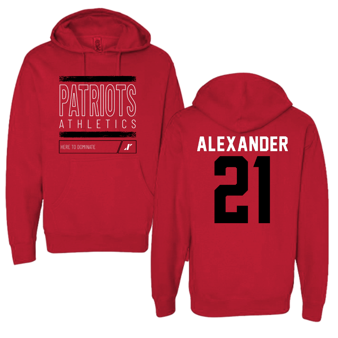 Dallas Baptist University STUNT Red Dominate Hoodie - #21 Avery Alexander