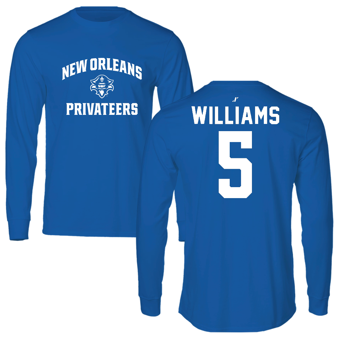 University of New Orleans Volleyball Blue General Long Sleeve - #5 Ryan Williams