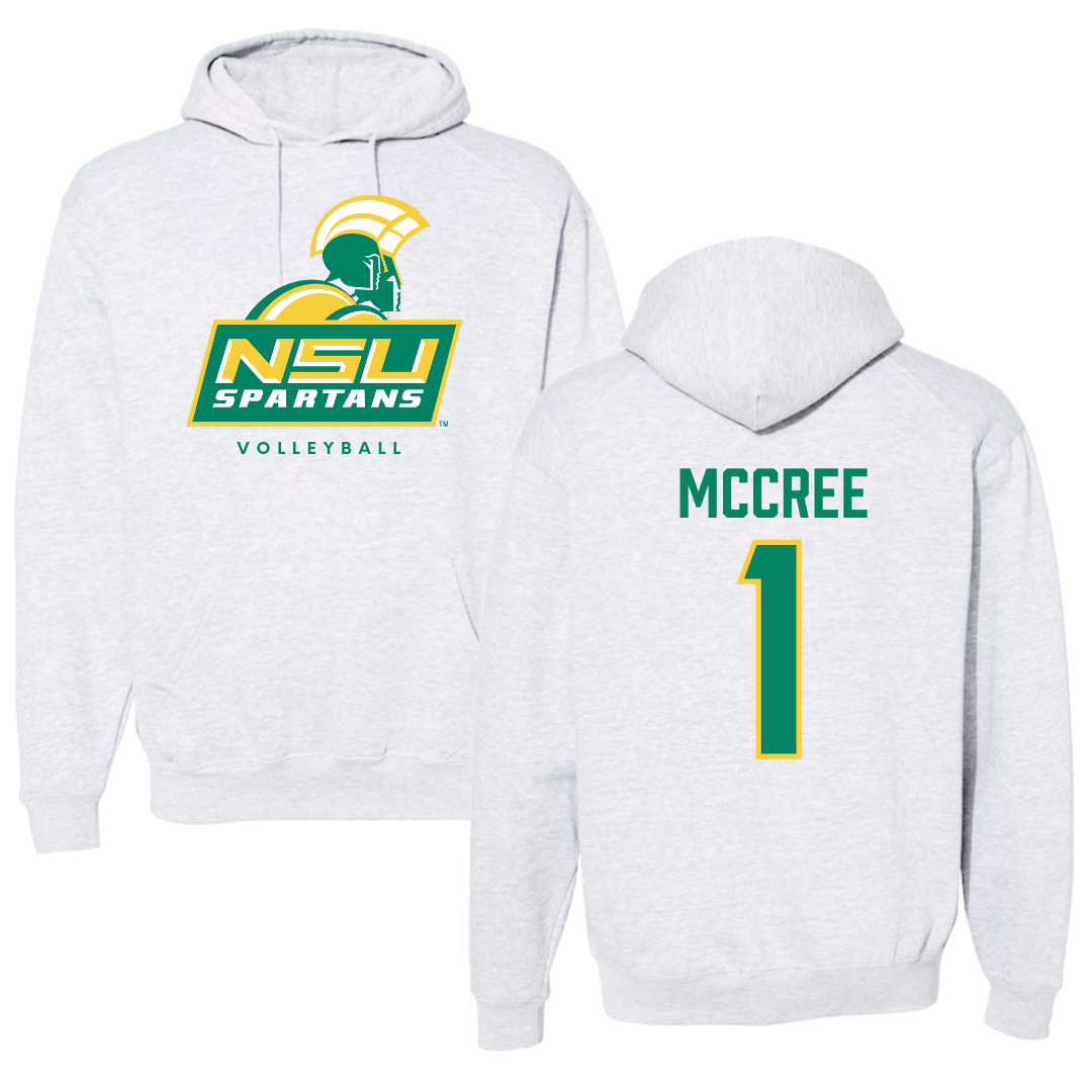 Norfolk State University Volleyball Gray Hoodie - #1 Sydney McCree