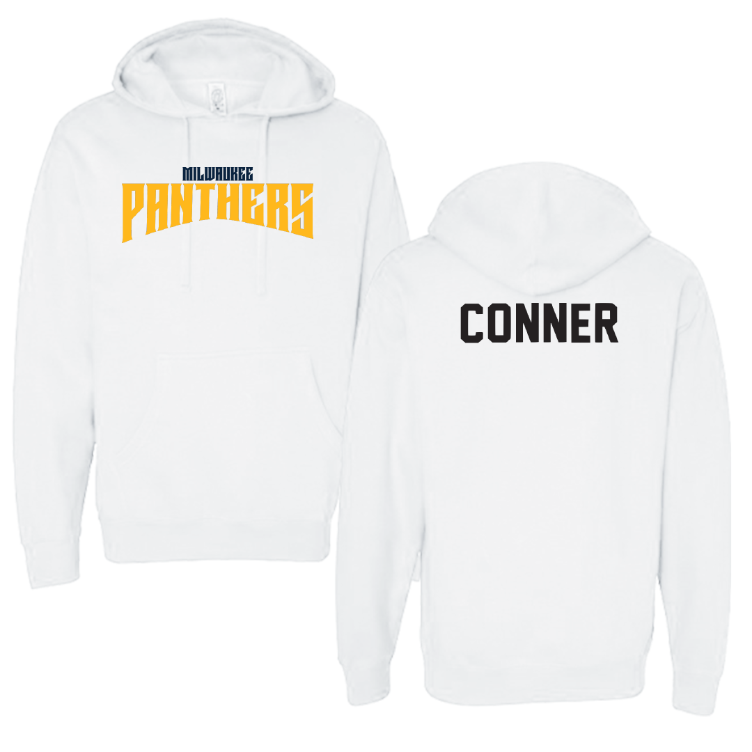 University of Wisconsin-Milwaukee TF and XC White Classic Hoodie - Claudia Conner