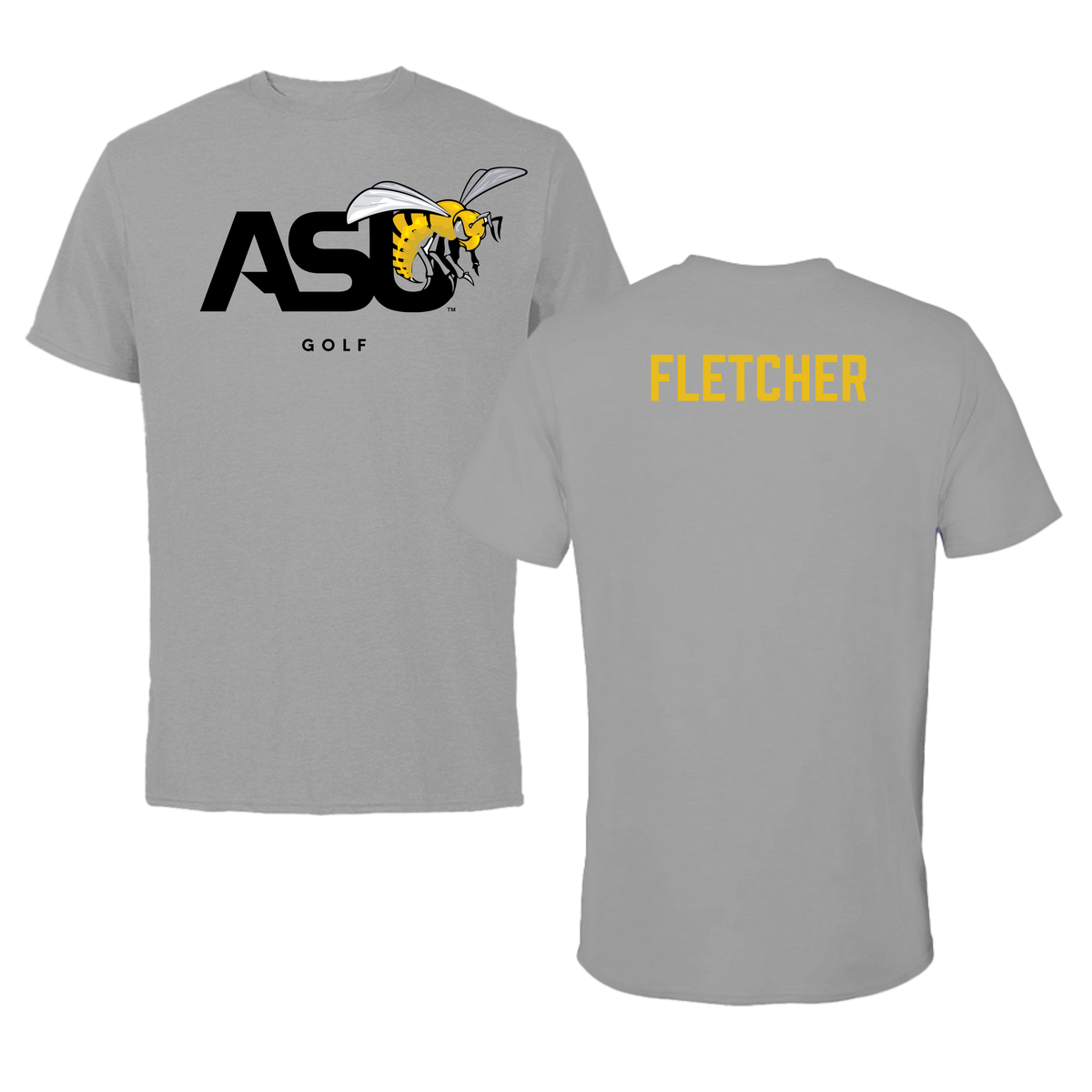 Alabama State University Golf Dark Gray Tee - Carmen Fletcher