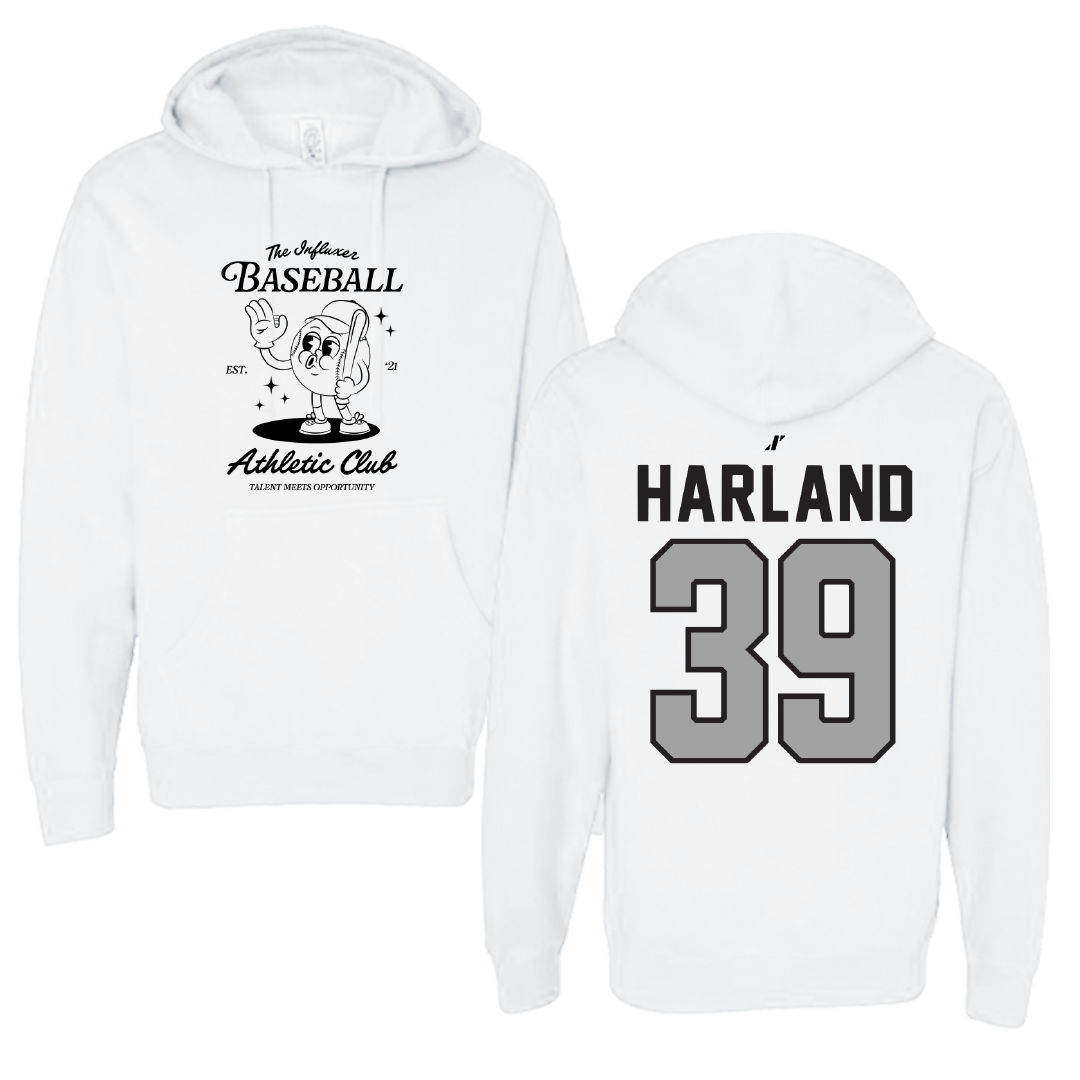Baseball White Influxer Athletic Club Hoodie - #39 Ryan Harland