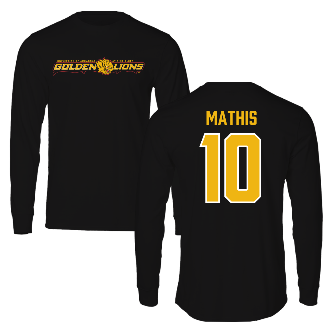 University of Arkansas-Pine Bluff Softball Black Performance Long Sleeve - #10 Janai Mathis