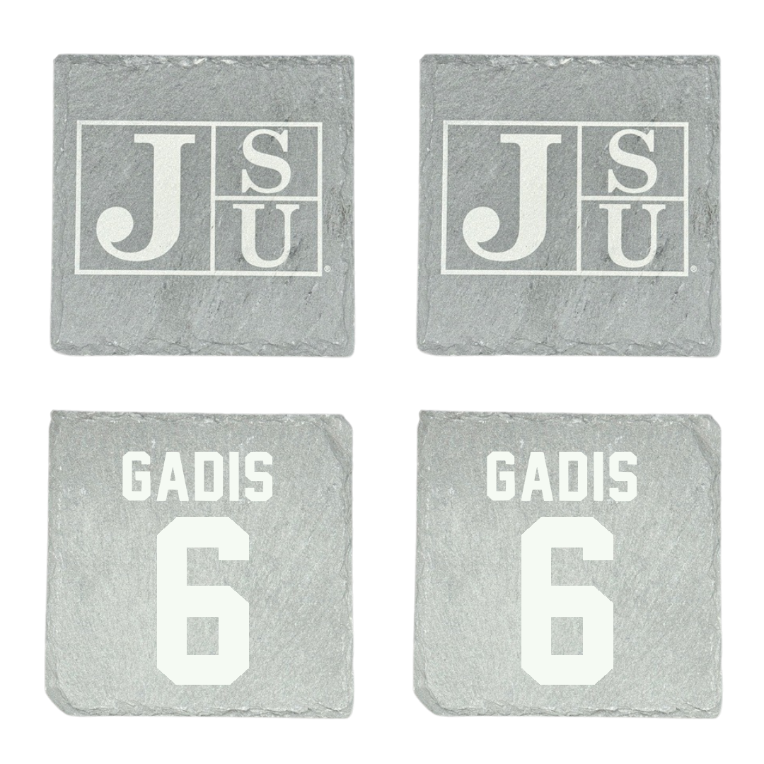 Jackson State University Volleyball Stone Coaster (4 Pack)  - #6 Naija Gadis