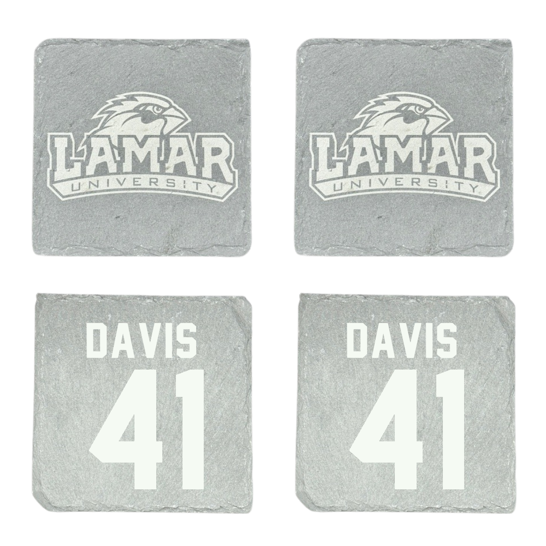 Lamar University Basketball Stone Coaster (4 Pack)  - #41 Akasha Davis