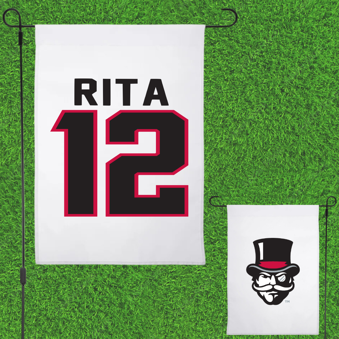 Austin Peay State University Volleyball White Garden Flag - #12 Anna Rita