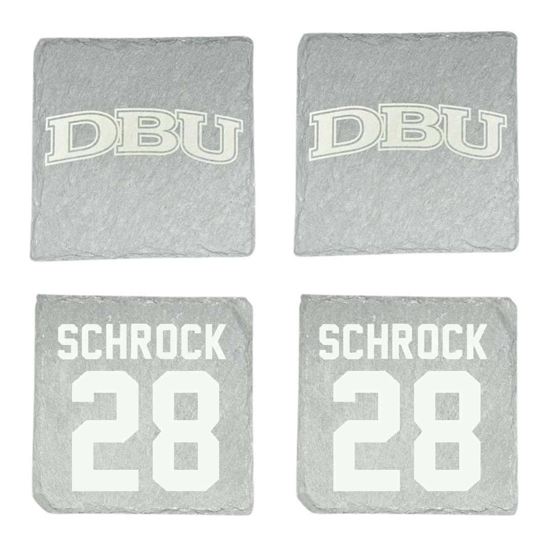Dallas Baptist University Soccer Stone Coaster (4 Pack)  - #28 Sophia Schrock