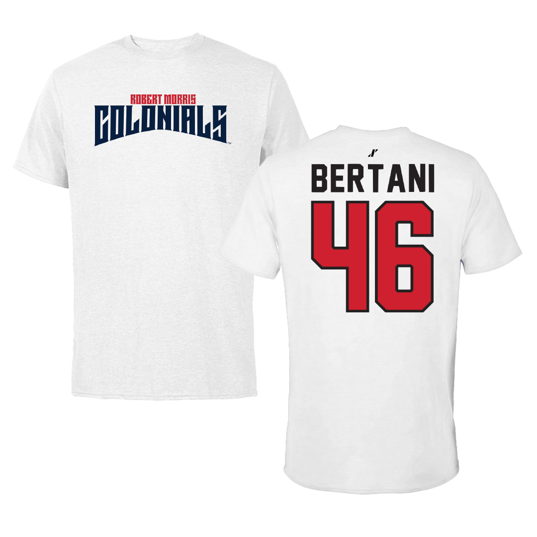 Robert Morris University Softball White Classic Tee - #46 Bailee Bertani