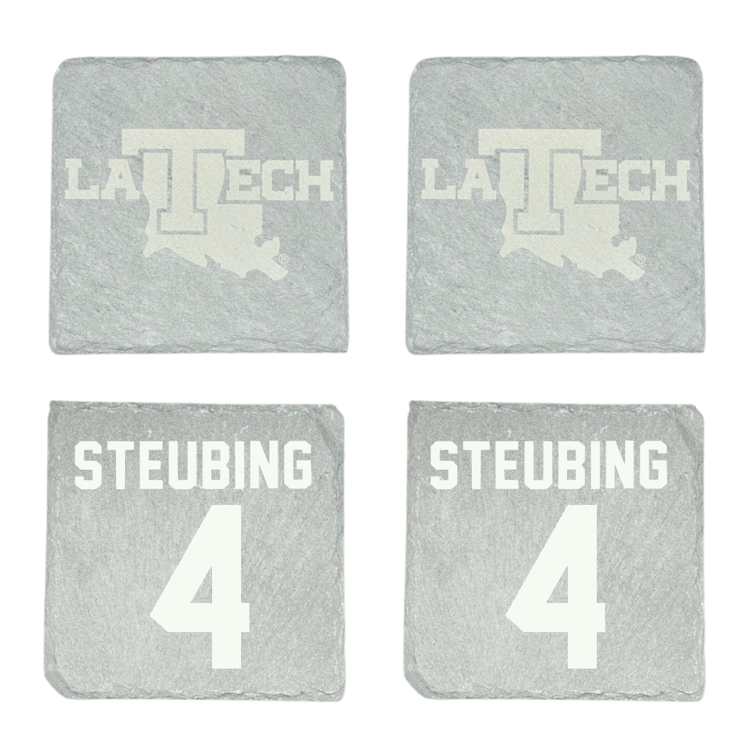 Louisiana Tech University Volleyball Stone Coaster (4 Pack)  - #4 Riley Steubing