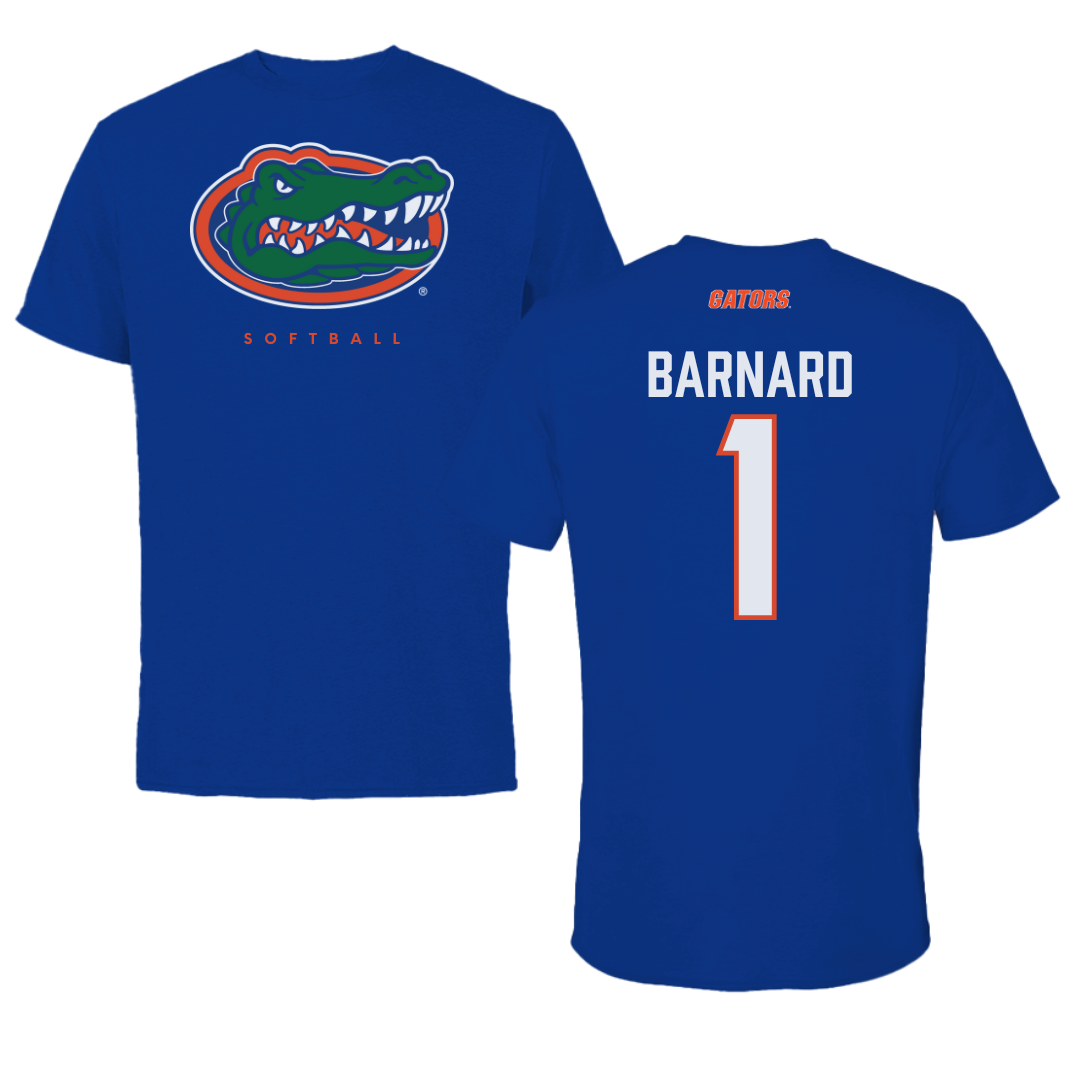 University of Florida Softball Blue Tee - #1 Brooke Barnard