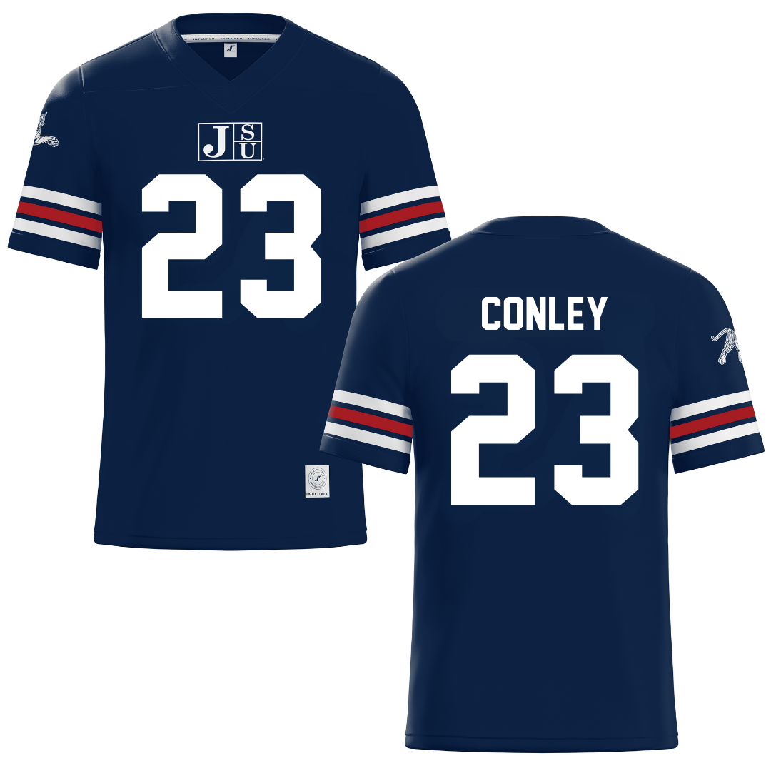 Jackson State University Navy Football Jersey - #23 Kierrie Conley
