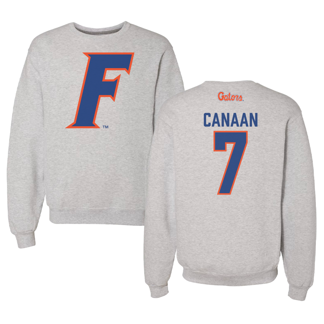 University of Florida Volleyball Gray Crewneck - #7 Emily Canaan