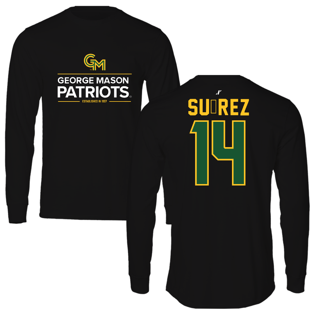 George Mason University Basketball Black General Long Sleeve - #14 Paula Suárez