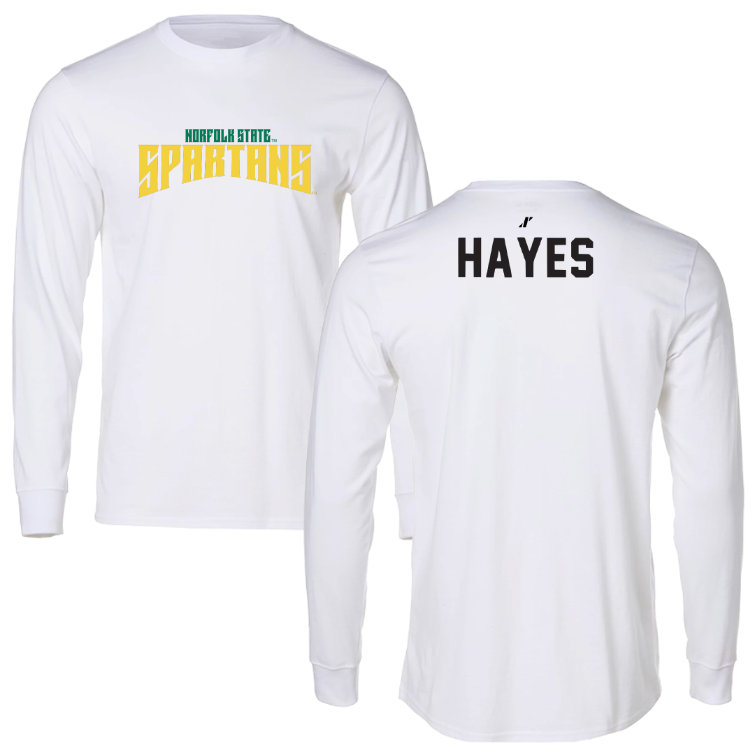 Norfolk State University TF and XC White Classic Long Sleeve - Savien Hayes
