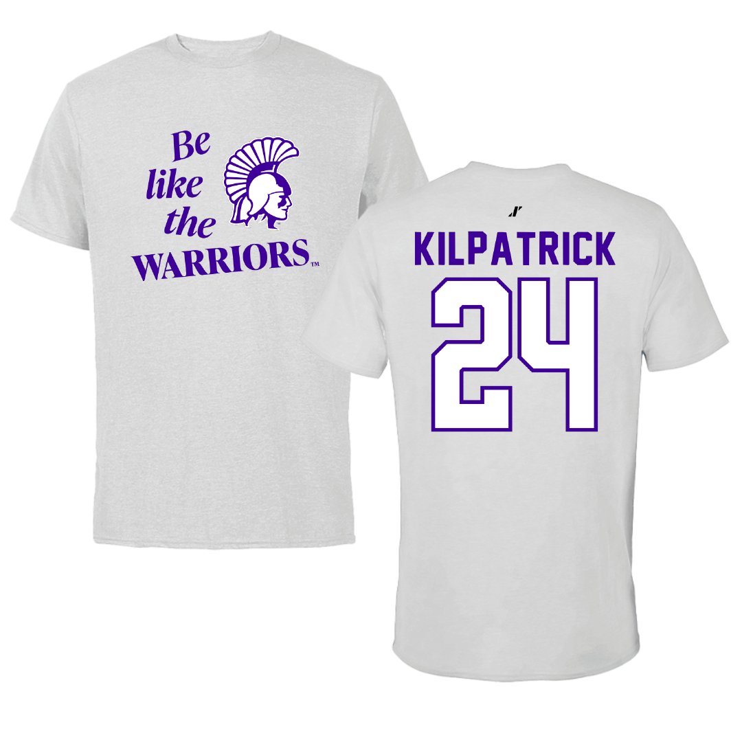 Winona State University Basketball Light Gray Be Like Us Performance Tee - #24 Emmaline Kilpatrick