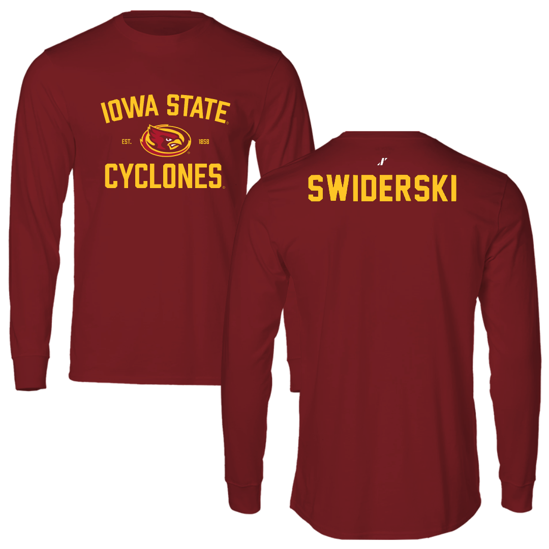 Iowa State University Wrestling Cardinal General Long Sleeve - Casey Swiderski