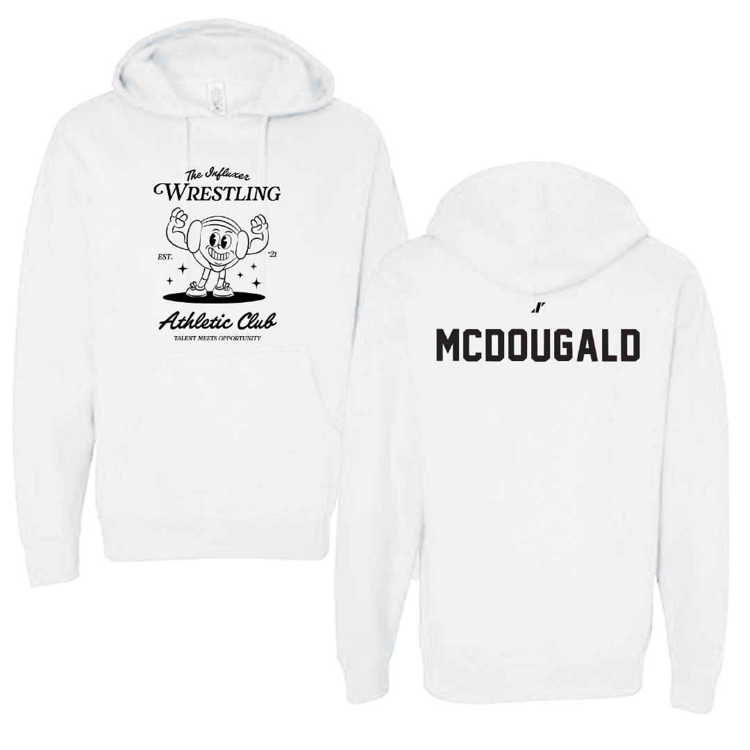 Wrestling White Influxer Athletic Club Hoodie - Willie McDougald