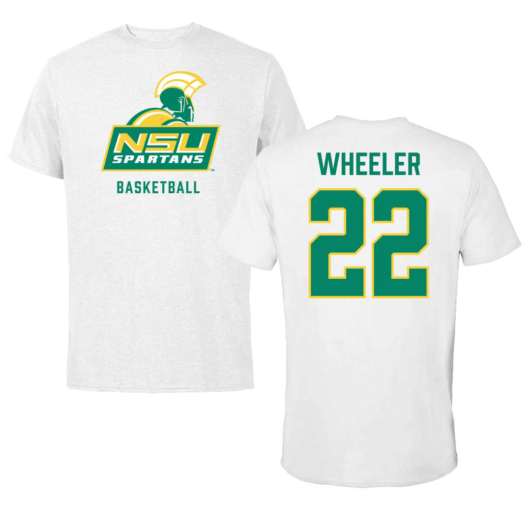 Norfolk State University Basketball White Tee - #22 Kierra Wheeler
