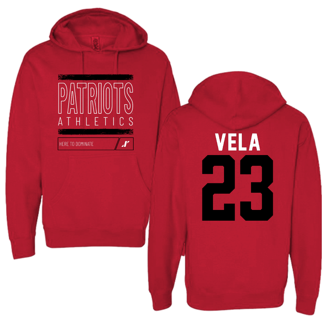 Dallas Baptist University Soccer Red Dominate Hoodie - #23 Mckenna Vela