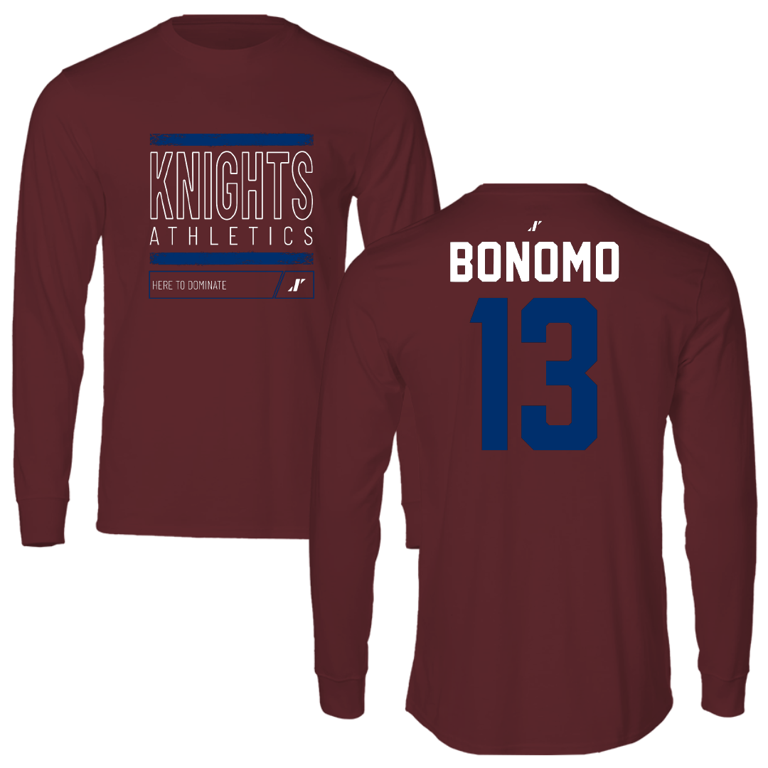 Fairleigh Dickinson University-Metropolitan Campus Volleyball Maroon Dominate Long Sleeve - #13 Lorenzo Bonomo
