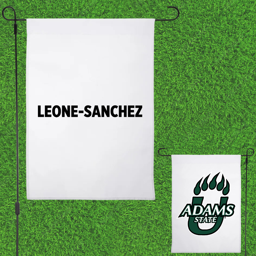 Adams State University Volleyball White Garden Flag - Sierra Leone-Sanchez