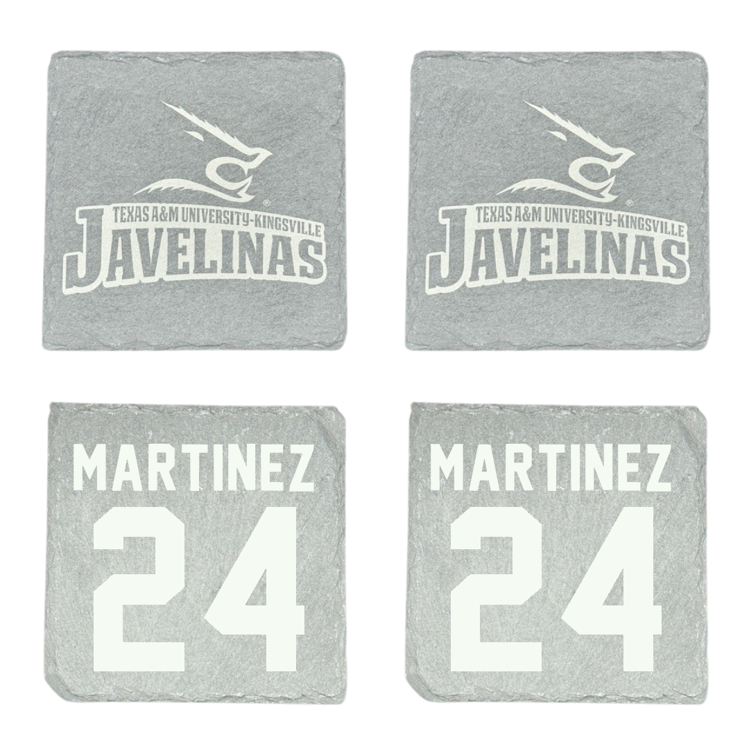 Texas A&M University-Kingsville Softball Stone Coaster (4 Pack)  - #24 Andrea Martinez